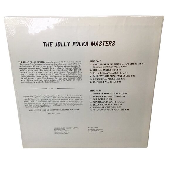 The Jolly Polka Masters LP Record Album Sealed Dance Polkas Stevens Point WI - Picture 5 of 9
